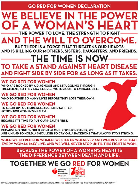 Go Red for Women Declaration